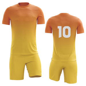 Custom Slim Fit secado rápido poliéster sublimación diseño uniformes de fútbol 100% poliéster uniformes de fútbol transpirable precio barato - Product Image 6