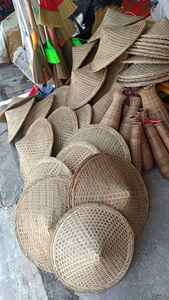 หมวกทรงกรวยทำจากไม้ไผ่เวียดนามวัสดุธรรมชาติ100% สำหรับตกแต่งเกษตรกรหมวกแบบดั้งเดิมจากที่สูง - Product Image 3