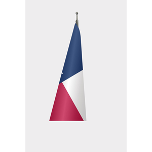 Drapeau de fanion en aluminium imprimé numériquement 3x5 pieds personnalisable avec logo personnalisé - Drapeau d'intérieur officiel en polyester Teksas - Product Image 3