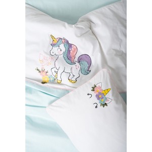 Juego de Ropa de Cama para Bebé Dolly Mint 100% Algodón Bordado, Edredón para Recién Nacido y Niño Pequeño con Patrón de Personajes, 4 Piezas, Nuevo Diseño para Bebé - Product Image 1
