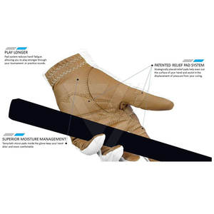 Guantes de Golf Profesionales de Cuero Genuino Antideslizantes con Correa de Muñeca Ajustable para Hombre, Deportes al Aire Libre, Gran Venta - Product Image 6