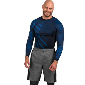 OEM Service Vêtements de fitness pour hommes Rash Guard Manches courtes Logo sur mesure Hommes Vente en ligne Rash Guard Dry Unisex Rash Guards - Product Image 4