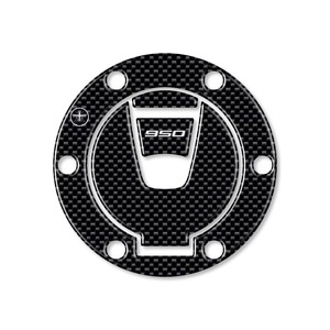 Adesivo 3D in carbonio per tappo serbatoio con accesso senza chiave per moto Ducati Multistrada 950 - Product Image 1