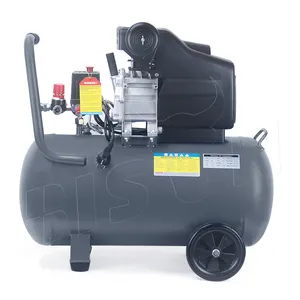 Bison-Compresor de aire portátil Gx Cs2 2HP, tanques de 50 litros, compresión accionada directa