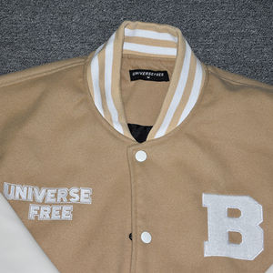 Veste d'école hautement réversible, design rayé déboutonné, style décontracté chic, streetwear vintage, veste universitaire en chenille - Product Image 4