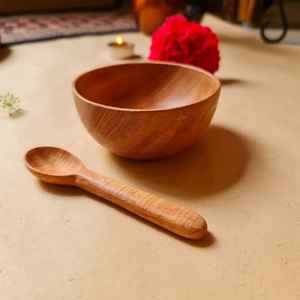 Haute qualité bricolage personnalisé cuisine pâte en bois soupe salade de fruits bol à mélanger en gros rond haute qualité bol en bois acacia saladier - Product Image 2