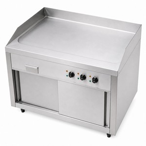 Commercial Floor Standing <b>Flat</b> <b>Top</b> <b>Griddle</b> 380V 12kW 16kW for Hotel Kitchen Catering Restaurant - Product Image 1