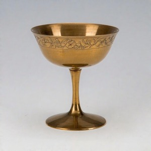 RisenGoblet Cáliz sagrado Copa de vino de comunión de latón antiguo Copa vintage hecha a mano para iglesia y ceremonias espirituales - Product Image 3