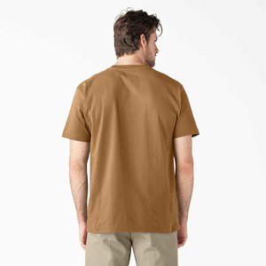 Wholesale Price <b>Men's</b> Regular Fit Cotton T-Shirt With Front Pocket Solid Color Casual O-Neck Short Sleeve Jersey Knitted Tees - Product Image 2
