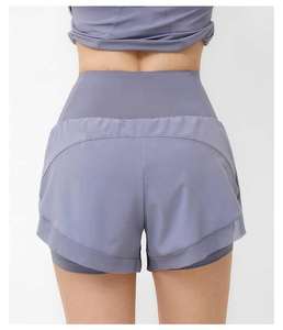 OEM mejor servicio al por mayor 2025 nuevo verano doble ropa para correr mujeres Fitness gimnasio pantalones cortos transpirables Yoga Jogger pantalones para la venta - Product Image 4
