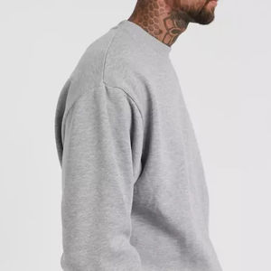 Sweat-shirt gris en gros pour homme, sweat-shirt épais à col rond pour homme, sweat-shirt imprimé pour homme, manches longues, en provenance du Pakistan - Product Image 3