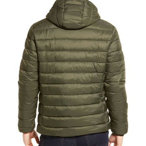 Chaqueta cálida de invierno con capucha para hombre, forro suave, diseño ligero, múltiples bolsillos funcionales, logotipo frontal para trabajo deportivo al aire libre - Product Image 2