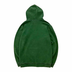 Fait sur mesure nouveau Style de luxe 450 gsm poids lourd lavage à l'acide à capuche Offre Spéciale surdimensionné fermeture éclair pleine fermeture éclair sweats à capuche pour hommes - Product Image 2