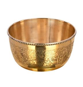 Tazón de frutas de metal martillado más vendido, nuevo artículo caliente con acabado dorado, plato pulido, tazón para servir, directo desde la India - Product Image 5