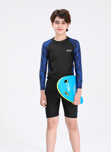 กางเกงว่ายน้ำผู้ชายผ้าไนลอนผสมสแปนเด็กซ์ แห้งเร็ว กันน้ำ ป้องกันรังสียูวี ลายเรขาคณิต คุณภาพสูง รองรับ OEM จาก DLK - Product Image 5