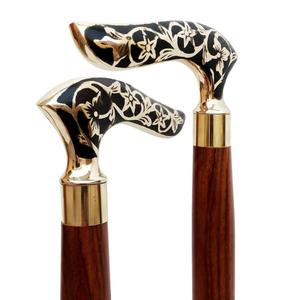 Bastón de Madera Artesanal con Mango de Águila de Latón para Hombre y Mujer - Product Image 4