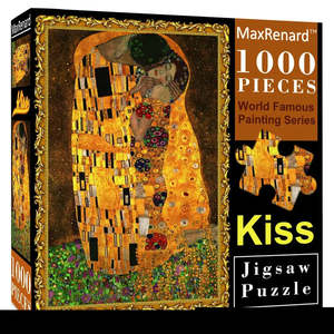 Puzzle personnalisé de 1000 pièces, jouet éducatif avec l'image « Le baiser », pour le divertissement, échantillon gratuit, impression de logo, taille personnalisable - Product Image 4