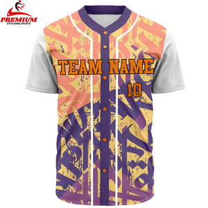 Camiseta de Béisbol Personalizada con Bordado para Jugadores y Uniformes Oficiales de Equipo - Product Image 1
