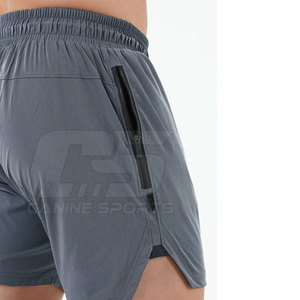 Summer Custom Logo Active Pants Short à taille élastique Shorts de course pour hommes Wholesale Fitness Shorts - Product Image 3