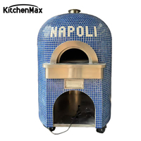KitchenMax Four à pizza à bois robuste Style brique Chambre en fonte Cuisine de restaurant italien en plein air