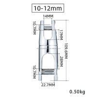 Offre Spéciale en gros de haute qualité 316 en acier inoxydable matériel marin bateau ancre connecteur pivotant pour chaîne d'ancre de yacht