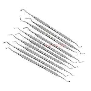 10 Uds cucharas de excavadora Dental instrumentos médicos restaurativos con extremos de 1mm a 2,5mm herramientas de llenado compuesto de doble cara - Product Image 3