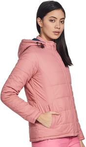 Chaquetas acolchadas cortas de moda para mujer, a prueba de viento, cálidas para ropa de invierno, abrigo con cierre de cremallera con patrón de estampado de tela impermeable - Product Image 4