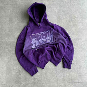 Sweat à capuche personnalisé avec broderie appliquée, effet délavé, lavage à l'acide, vintage, lavé, pour homme, 100% coton, écologique, streetwear d'hiver - Product Image 6