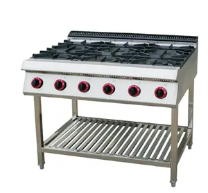 gas range stove 6 burner with oven price wholesale