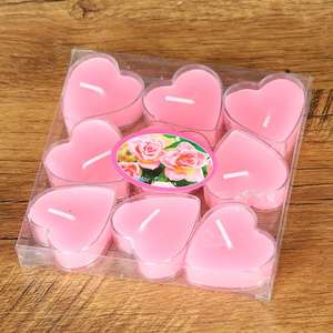 Velas Aromáticas en Forma de Corazón al por Mayor, Velas de Té Coloridas para Propuesta Romántica - Product Image 2