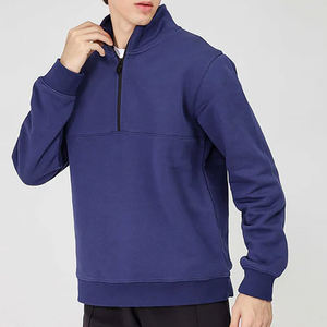 Men's Winter Sweatshirt With Half Zipper Turn-<b>Down</b> Collar hoodies Style Loose Fit Hoodie Stand Collar Spring Autumn Trend - Product Image 4