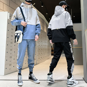 Nouvel ensemble de survêtement décontracté pour homme avec logo personnalisé, pull et pantalon de jogging, extensible dans quatre directions, séchage rapide, 100 % polyester - Product Image 6
