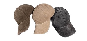 Washed <b>Plain</b> Vintage Polyester <b>Baseball</b> <b>Cap</b> Adjustable Twill Low Profile Unstructured Classic Dad Hat Men 3D Embroidery Party - Product Image 2