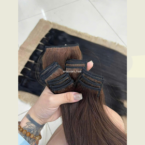 Cheveux humains vierges vietnamiens de qualité supérieure, à clipser, fabriqués selon la technique slave, pour les acheteurs professionnels de produits de beauté et la vente en gros mondiale - Product Image 5