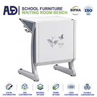 Bureau d'étude pour enfants à hauteur réglable avec plateau inclinable, bureau ergonomique blanc pour étudiants pour l'école
