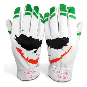 Gants de frappe en cuir véritable de dernière génération en gros, gants de baseball respirants, gants de frappe de softball avec logo personnalisé - Product Image 4