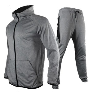 2025 nueva llegada ropa deportiva Jogger chándal hombres alta calidad deporte ropa deportiva chándal correr liso 100% algodón chándal hombres - Product Image 3