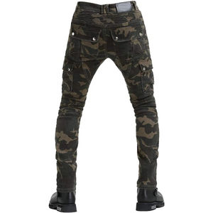 Motorcycle Custom Green Camo Design Pant Auto Racing Wear Men Riding Pant motorcycle <b>jeans</b> pants with protections - Product Image 4