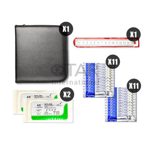 Kit de Práctica de Sutura Quirúrgica Medic Instruments, Juego de Sutura Quirúrgica de Acero, Manual de Sutura para Estudiantes de Medicina, Kit de Entrenamiento Profesional - Product Image 6