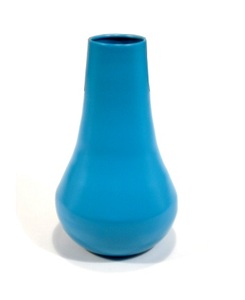 Florero de decoración de mesa azul de hierro - Product Image 1