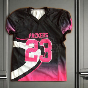 Conjunto de camiseta de fútbol americano para hombre, fabricación de Pakistán, mejor Material, sublimación de logotipo personalizado, diseño propio, OEM corto - Product Image 1