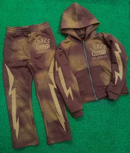 Vêtements décontractés personnalisés de haute qualité ensemble de survêtements pull vintage uni vierge pour hommes les plus vendus survêtements pour hommes - Product Image 6