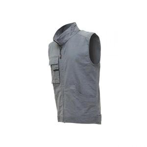 Ropa DE SEGURIDAD reflectante para hombre y mujer, chaleco de trabajo de hierro gris ondulado en lona de algodón elástico, de color gris, para el - Product Image 3