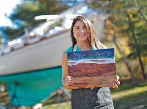 ที่ดีที่สุดในการออกแบบรูปแบบที่ไม่ซ้ำกันเรซิ่นคลื่นทะเลและไม้สำหรับคริสต์มาสงานแต่งงานโรงแรมร้านอาหารห้องครัวและการให้บริการ - Product Image 2