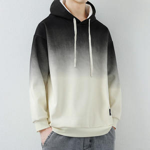 Sweat à capuche pour homme en molleton à dégradé tie-dye, multicolores, 100% coton - Product Image 4