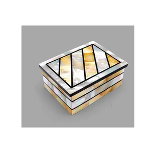 กล่องเก็บเครื่องประดับงานมุกดีไซน์พร้อมฝาปิดสินค้าขายดีปรับแต่งบรรจุภัณฑ์ได้ - Product Image 2