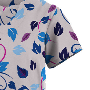 Blusa Médica para Mujer, Talla Grande, Cuello Redondo, Informal, Manga Corta, Camiseta Básica de Trabajo, Uniforme de Enfermería - Product Image 4