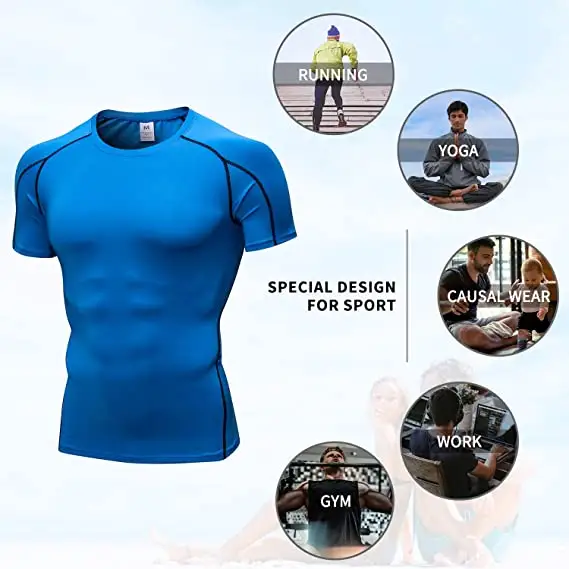 Herren Body Slimming Compression Shirt Abnehmen Body Shaper Herren T-Shirt