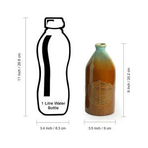 Peacock Boulevard Vases en Céramique Gravés à la Main Style Classique Porcelaine Ensemble de 2 20.3 cm pour Chambre et Salon - Product Image 6