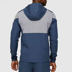 Ensemble survêtement décontracté pour homme 2026, 100% coton, hiver, haut et pantalon, patchwork, veste coupe-vent varsity, coupe-vent - Product Image 4